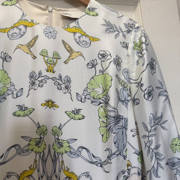 Tory Burch Printed Silk Twill Dress - Picture 4 of 12